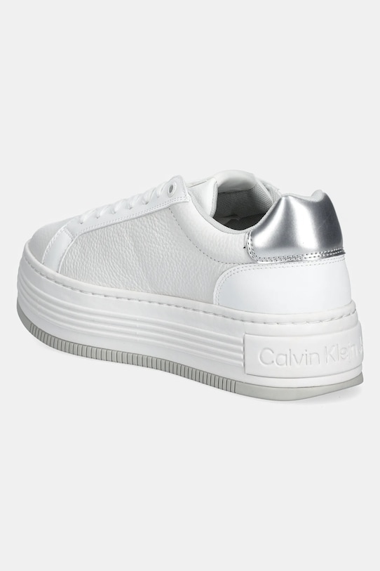 Obuwie Calvin Klein Jeans sneakersy BOLD FLATF LOW LACE MG YW0YW01766 biały