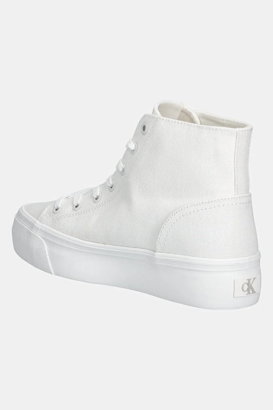 Încălțăminte Calvin Klein Jeans teniși VULC FLATFORM MID CV MG YW0YW01764 alb