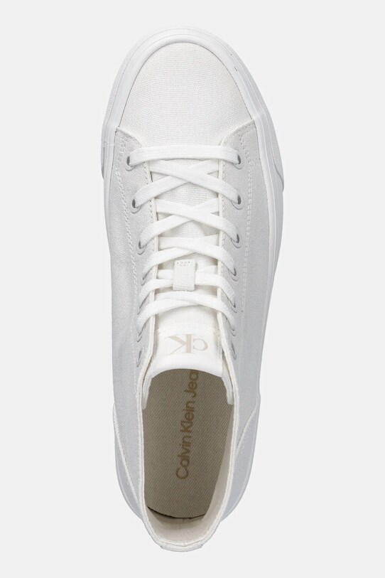 Calvin Klein Jeans trampki VULC FLATFORM MID CV MG biały YW0YW01764