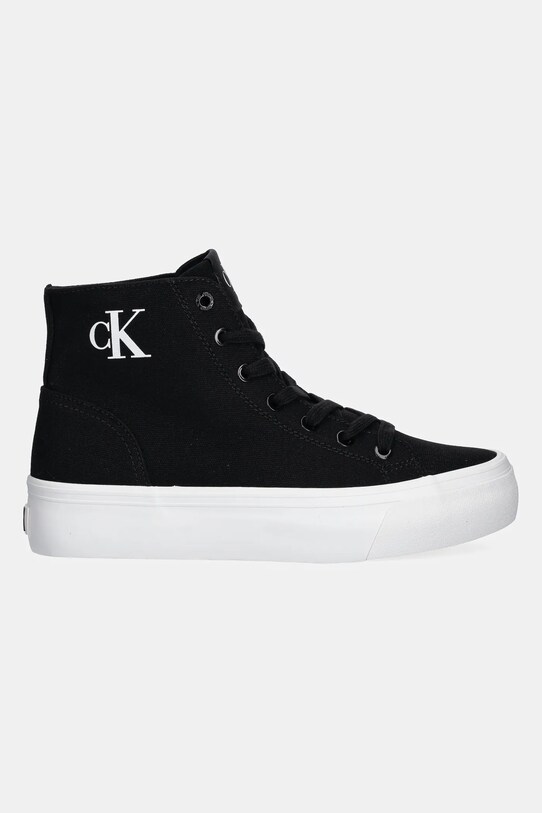 Calvin Klein Jeans sportcipő VULC FLATFORM MID CV MG YW0YW01764 fekete SS25