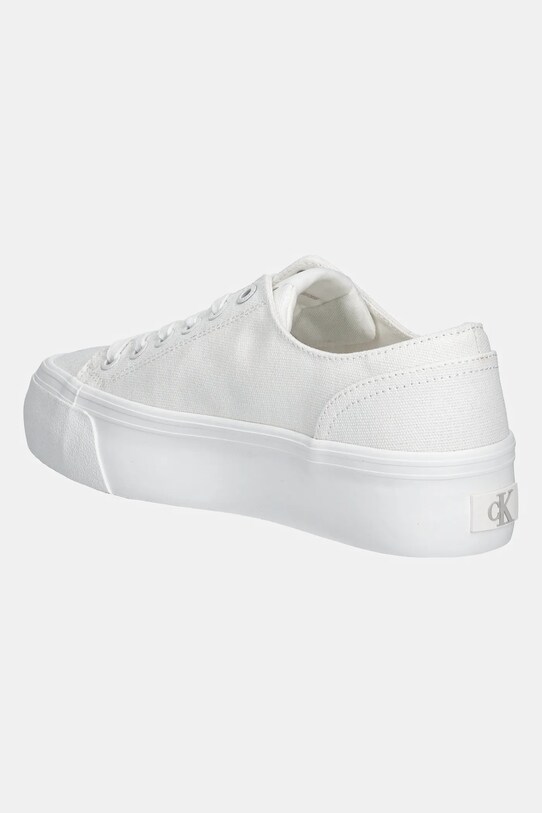 Boty Tenisky Calvin Klein Jeans VULC FLATFORM LOW CV MG YW0YW01763 bílá