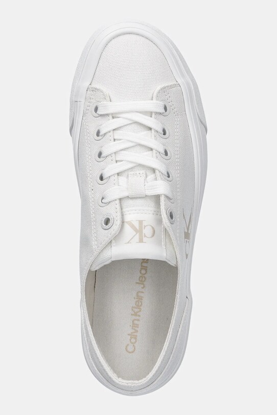 Tenisky Calvin Klein Jeans VULC FLATFORM LOW CV MG bílá YW0YW01763