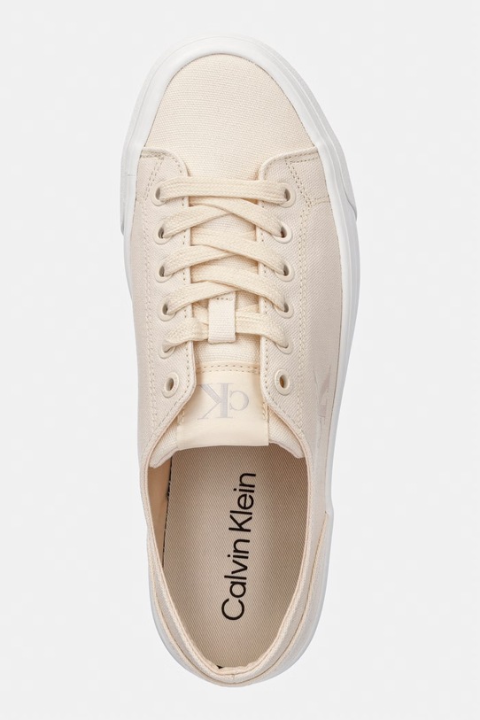 Calvin Klein Jeans VULC FLATFORM LOW CV MG tenisówki damskie beżowy YW0YW01763
