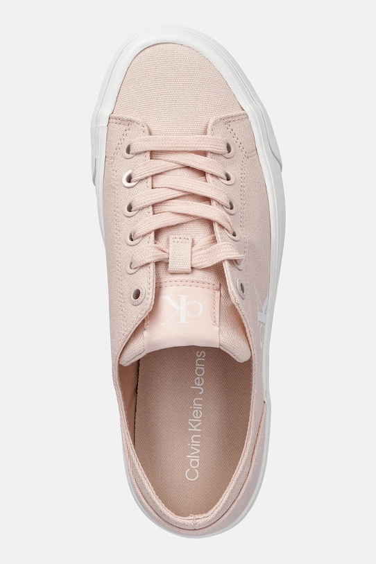 Πάνινα παπούτσια Calvin Klein Jeans VULC FLATFORM LOW CV MG ροζ YW0YW01763