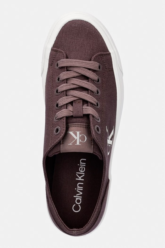 Calvin Klein Jeans VULC FLATFORM LOW CV MG tenisówki damskie brązowy YW0YW01763