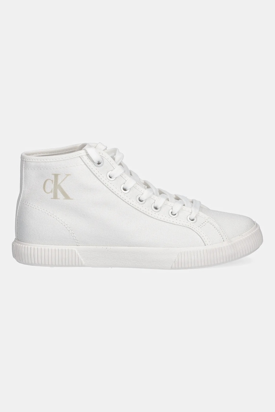 Kecky Calvin Klein Jeans ESS VULC MID CV MG WN YW0YW01761 bílá SS25