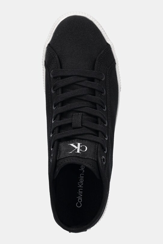 Tenisky Calvin Klein Jeans ESS VULC MID CV MG WN čierna YW0YW01761