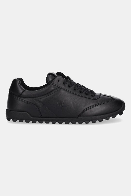 Calvin Klein Jeans bőr sportcipő LOW PROFILE RUNNER YW0YW01751 fekete SS25