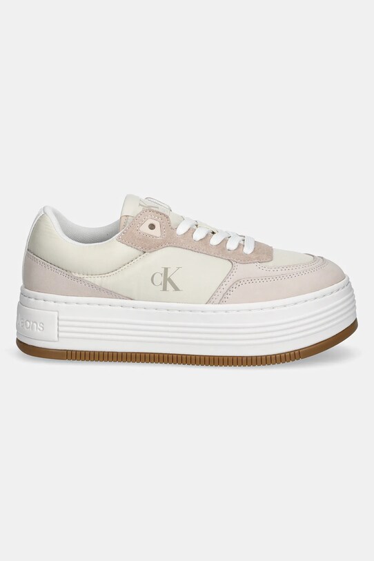 Кросівки Calvin Klein Jeans BOLD FLATF LOW LACE MIX YW0YW01742 бежевий SS25