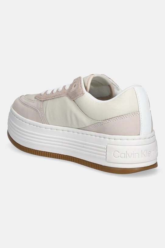 Взуття Кросівки Calvin Klein Jeans BOLD FLATF LOW LACE MIX YW0YW01742 бежевий