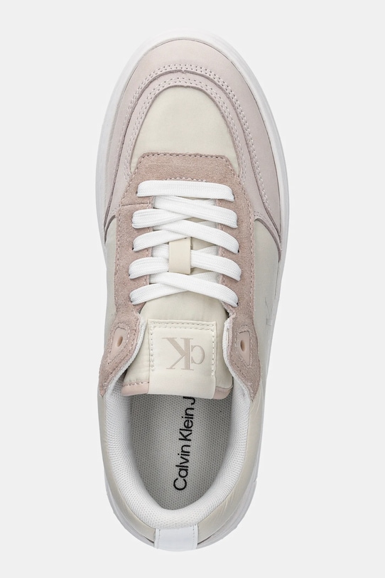 Calvin Klein Jeans sneakers BOLD FLATF LOW LACE MIX bej YW0YW01742