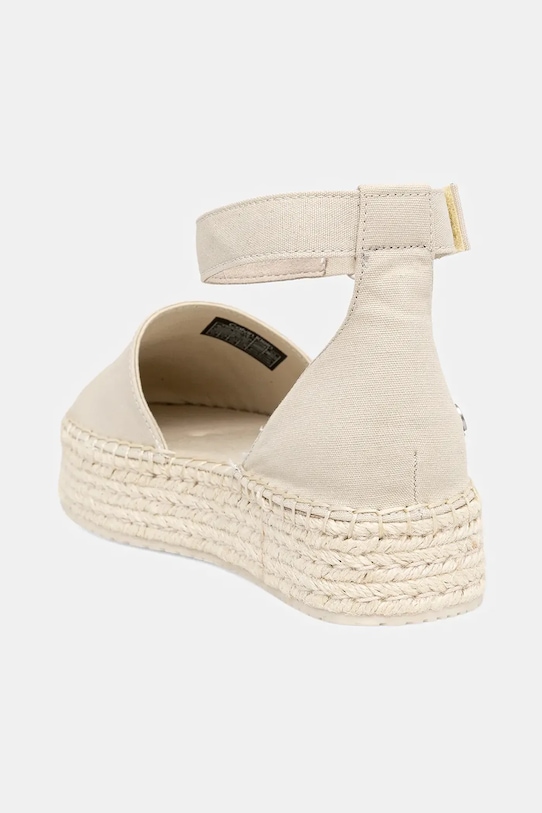 Boty Espadrilky Calvin Klein Jeans FLATFORM ESPADRILLE SLING MG YW0YW01735 béžová