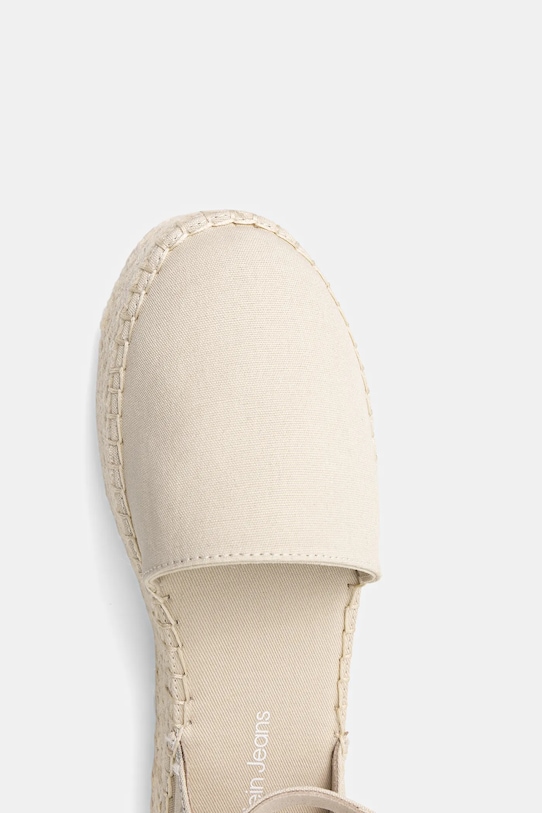 Espadrilky Calvin Klein Jeans FLATFORM ESPADRILLE SLING MG YW0YW01735 béžová