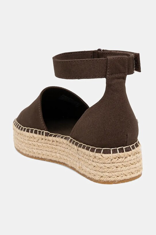 Încălțăminte Calvin Klein Jeans espadrile FLATFORM ESPADRILLE SLING MG YW0YW01735 maro
