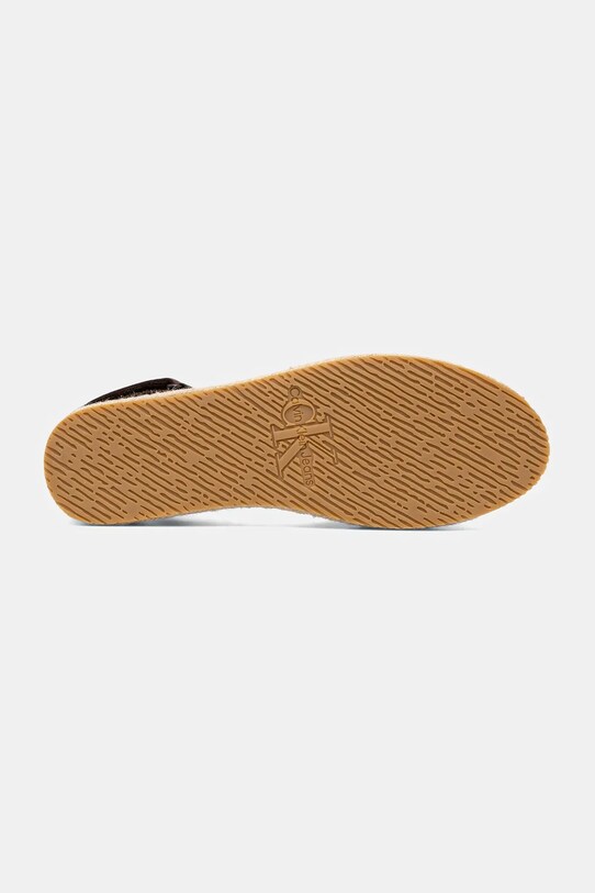 Calvin Klein Jeans espadrile FLATFORM ESPADRILLE SLING MG maro YW0YW01735