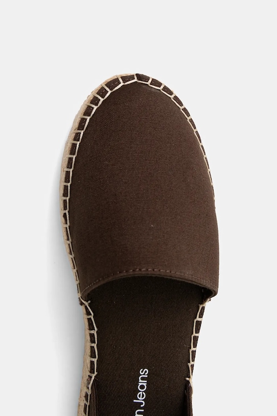 Espadrilky Calvin Klein Jeans FLATFORM ESPADRILLE SLING MG YW0YW01735 hnědá