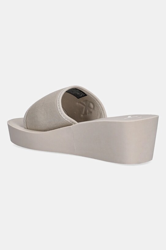 Взуття Шльопанці Calvin Klein Jeans BEACH WEDGE SLIDE CANVAS YW0YW01725 бежевий