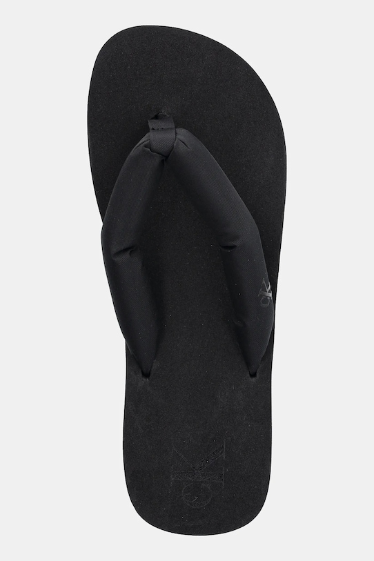 Σαγιονάρες Calvin Klein Jeans BEACH SANDAL FLATFORM TTXR SATIN μαύρο YW0YW01723
