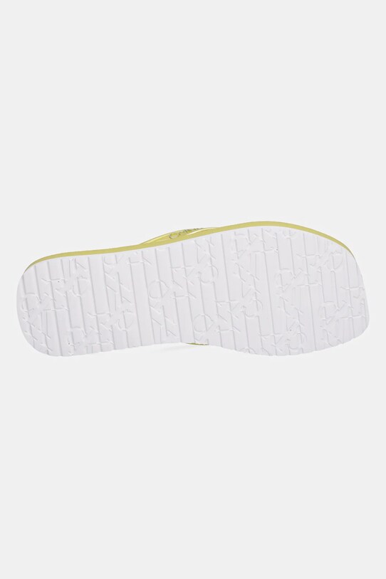 Žabky Calvin Klein Jeans THONG+ TPU METALLIC YW0YW01720 zelená