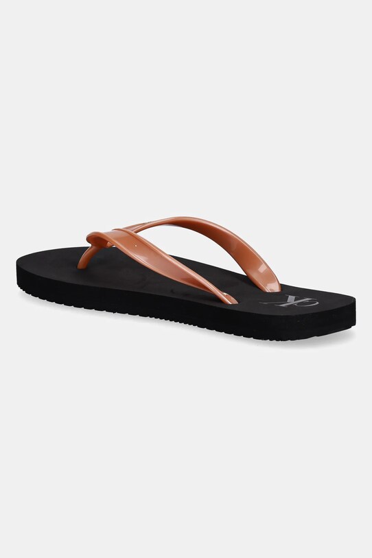 Obuv Šľapky Calvin Klein Jeans BEACH SANDAL MONOLOGO TPU YW0YW01719 oranžová