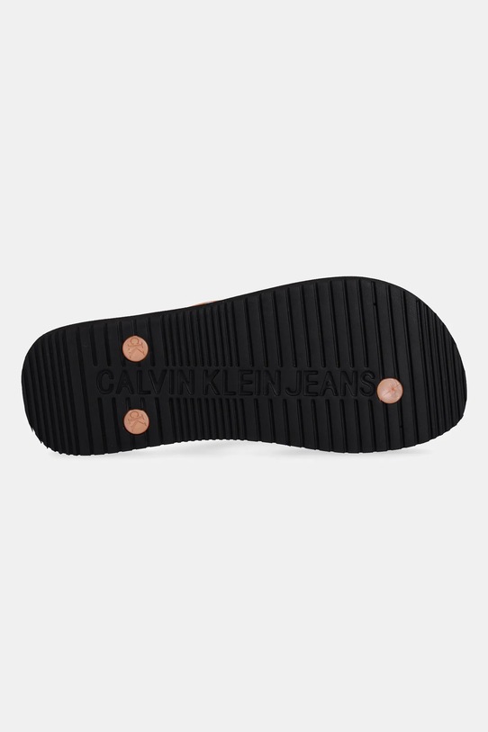 Žabky Calvin Klein Jeans BEACH SANDAL MONOLOGO TPU YW0YW01719 oranžová