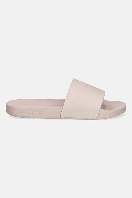 Calvin Klein Jeans klapki SLIDE MONOGRAM TPU YW0YW01715 beżowy SS25