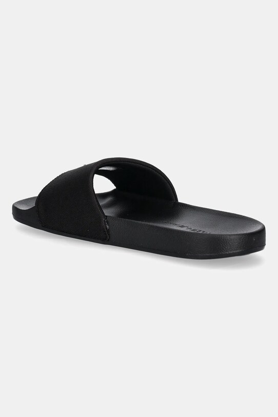 Boty Pantofle Calvin Klein Jeans SLIDE MONOGRAM HARDWARE YW0YW01713 černá