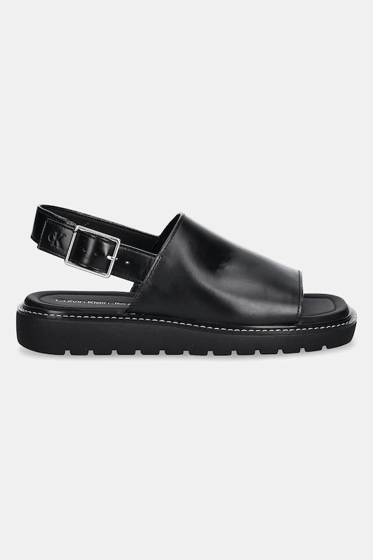 Σανδάλια Calvin Klein Jeans SQ MOLDED SANDAL SLING MG LTH YW0YW01711 μαύρο SS25