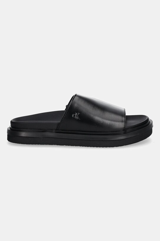 Calvin Klein Jeans klapki FLAT MOLDED SANDAL SLIDE YW0YW01710 czarny SS25