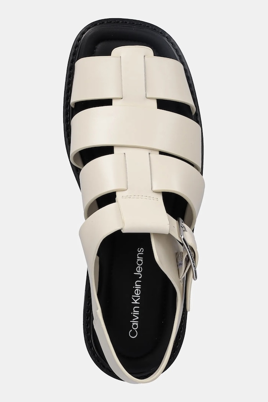 Calvin Klein Jeans sandały SQ MOLDED SDL FISHERMAN MG WN beżowy YW0YW01700