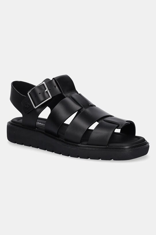 Calvin Klein Jeans sandały SQ MOLDED SDL FISHERMAN MG WN płaski czarny YW0YW01700