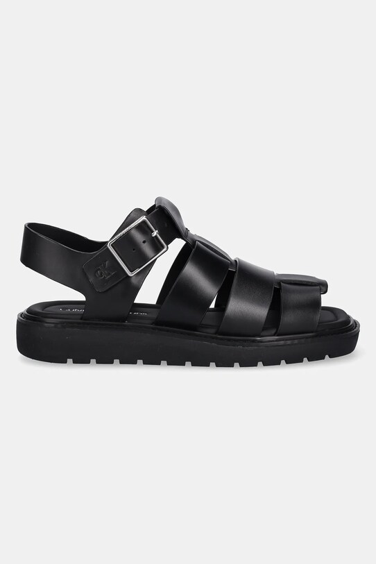 Calvin Klein Jeans sandały SQ MOLDED SDL FISHERMAN MG WN YW0YW01700 czarny SS25