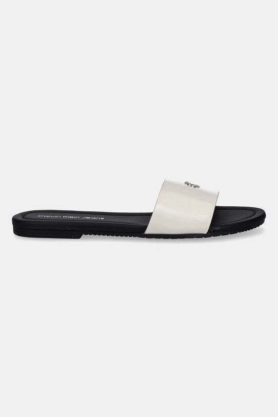 Шлепанцы Calvin Klein Jeans FLAT SANDAL SLIDE MG YW0YW01697 белый SS25