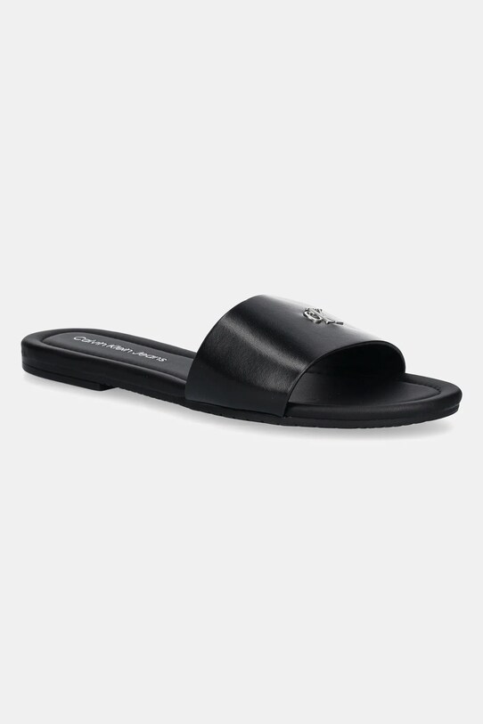 Natikače Calvin Klein Jeans FLAT SANDAL SLIDE MG sintetički crna YW0YW01697
