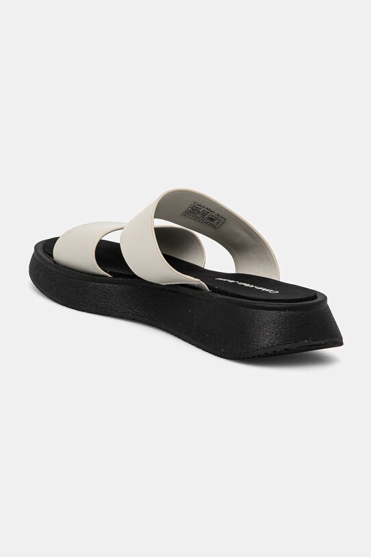 Obuwie Calvin Klein Jeans klapki SANDAL SLIDE DOUBLE STRAP YW0YW01694 beżowy
