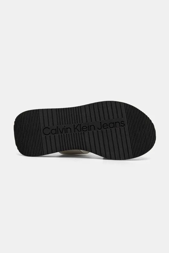 Чехли Calvin Klein Jeans SANDAL SLIDE DOUBLE STRAP YW0YW01694 бежов