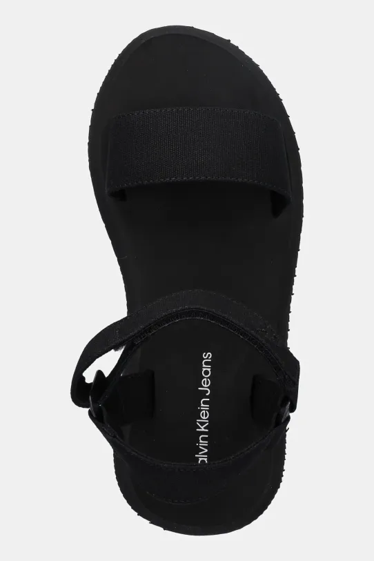 Calvin Klein Jeans sandały SANDAL VELCRO WEBBING MG czarny YW0YW01693