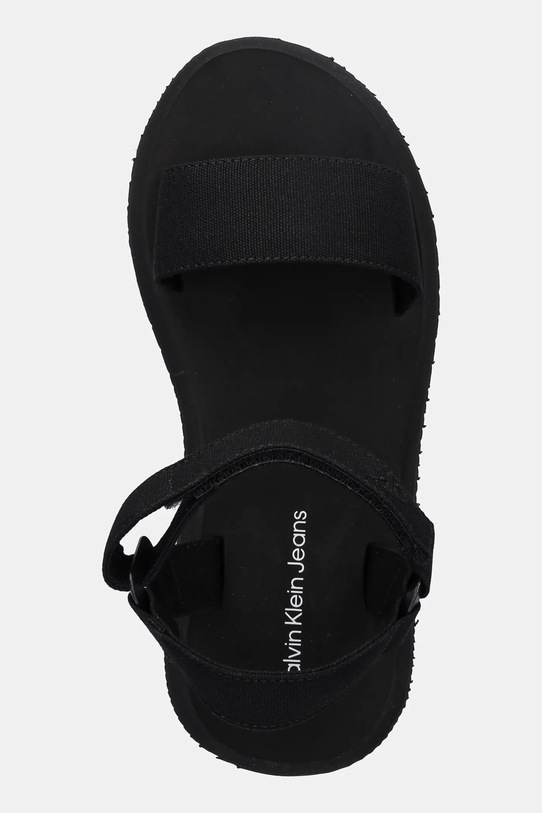 Sandali Calvin Klein Jeans SANDAL VELCRO WEBBING MG črna YW0YW01693
