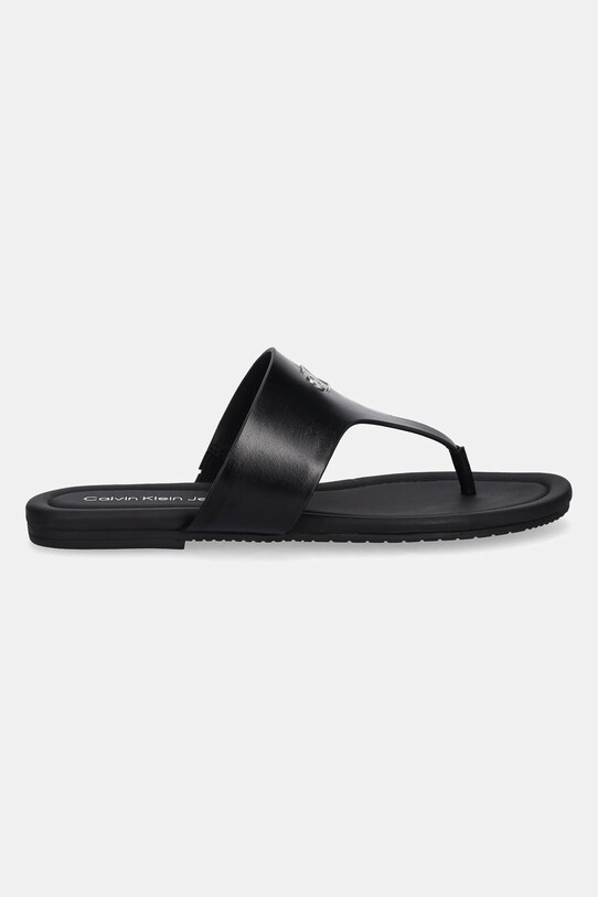 Šľapky Calvin Klein Jeans FLAT SANDAL TOEPOST MG YW0YW01691 čierna SS25