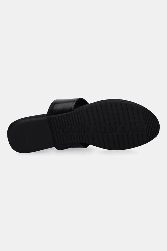 Šľapky Calvin Klein Jeans FLAT SANDAL TOEPOST MG YW0YW01691 čierna