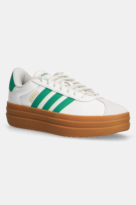 adidas sneakers VL Court Bold piele întoarsă alb JQ7832