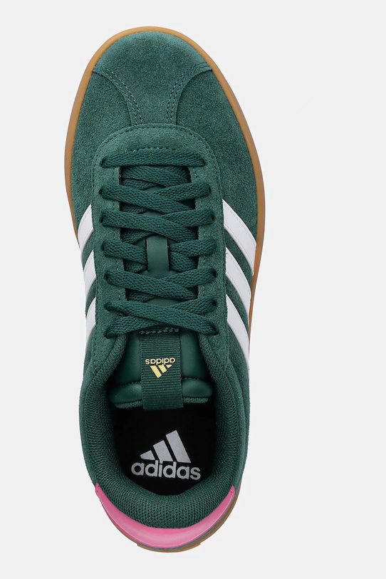 adidas sneakers din piele intoarsă Vl Court 3.0 verde JP7538