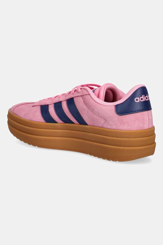 Obuwie adidas sneakersy zamszowe Vl Court Bold JI1789 różowy