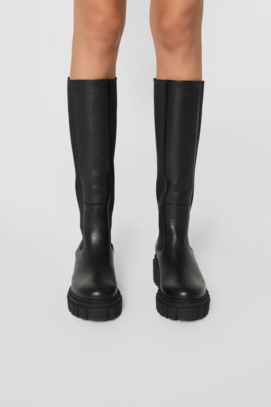 Bizuu kozaki skórzane DELINE DELINE.CZARNY