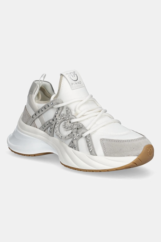 Tenisky Pinko Ariel semišová koža biela SS0085.T029.Z12