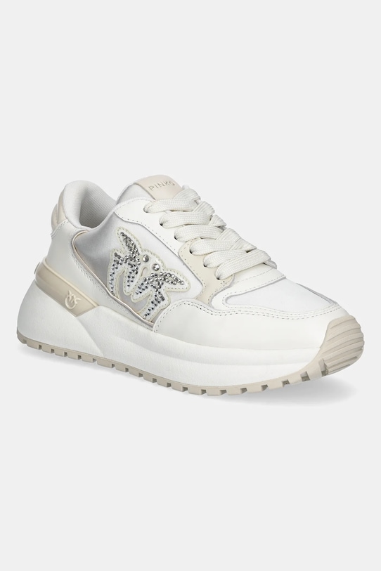 Pinko sneakersy Gem tekstylny biały SS0055.P073.DY7