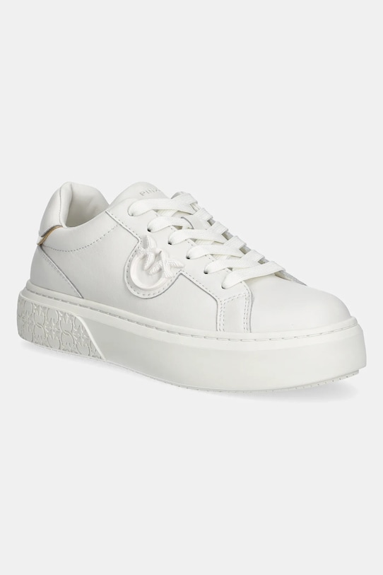 Pinko sneakersy skórzane Yoko imitacja skóry licowej biały SS0071.P001.Z12