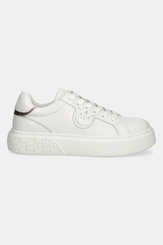 Pinko sneakersy skórzane Yoko SS0071.P001.Z12 biały SS25