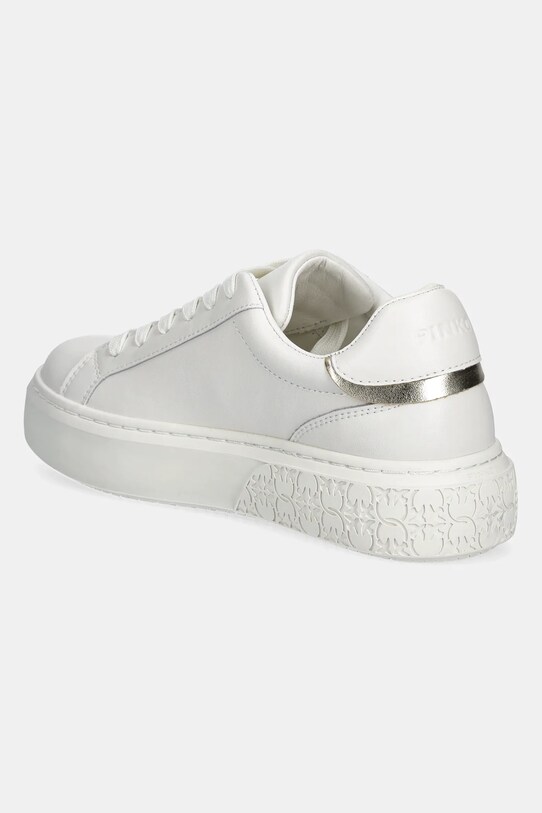 Obuwie Pinko sneakersy skórzane Yoko SS0071.P001.Z12 biały