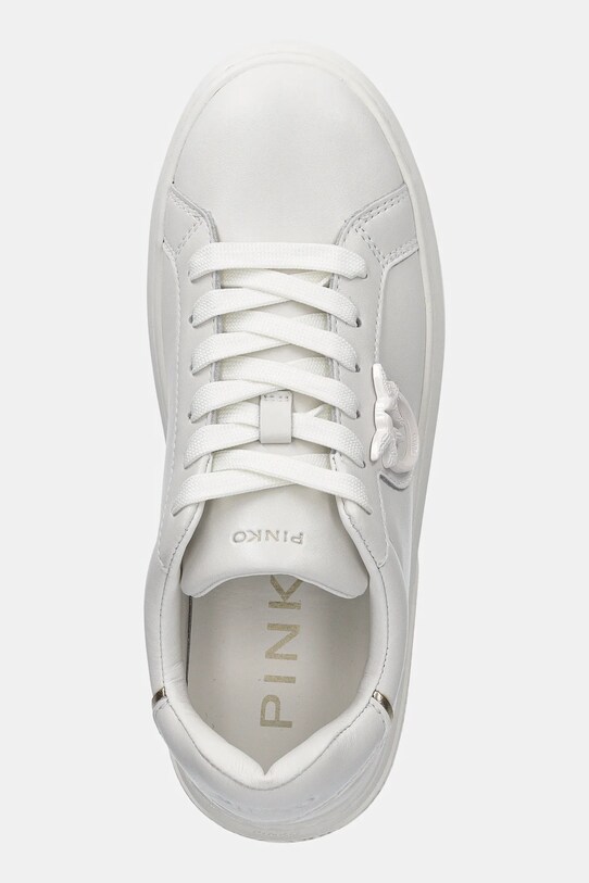 Pinko sneakersy skórzane Yoko biały SS0071.P001.Z12